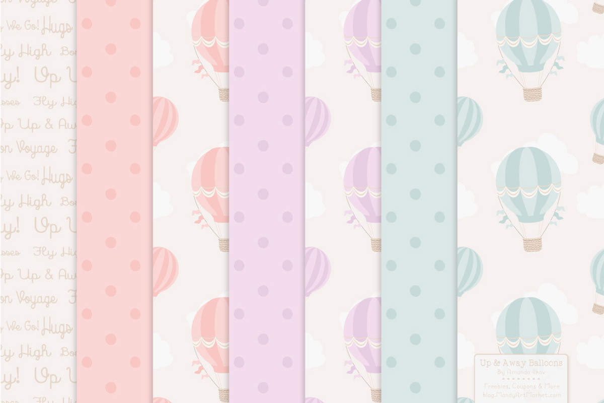 Pastel Balloons and Papers, an Illustration by Amanda Ilkov (Photo 5 of 5)