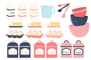 Navy & Pink Baking Clipart, an Illustration by Amanda Ilkov (Thumbnail 4 of 4)