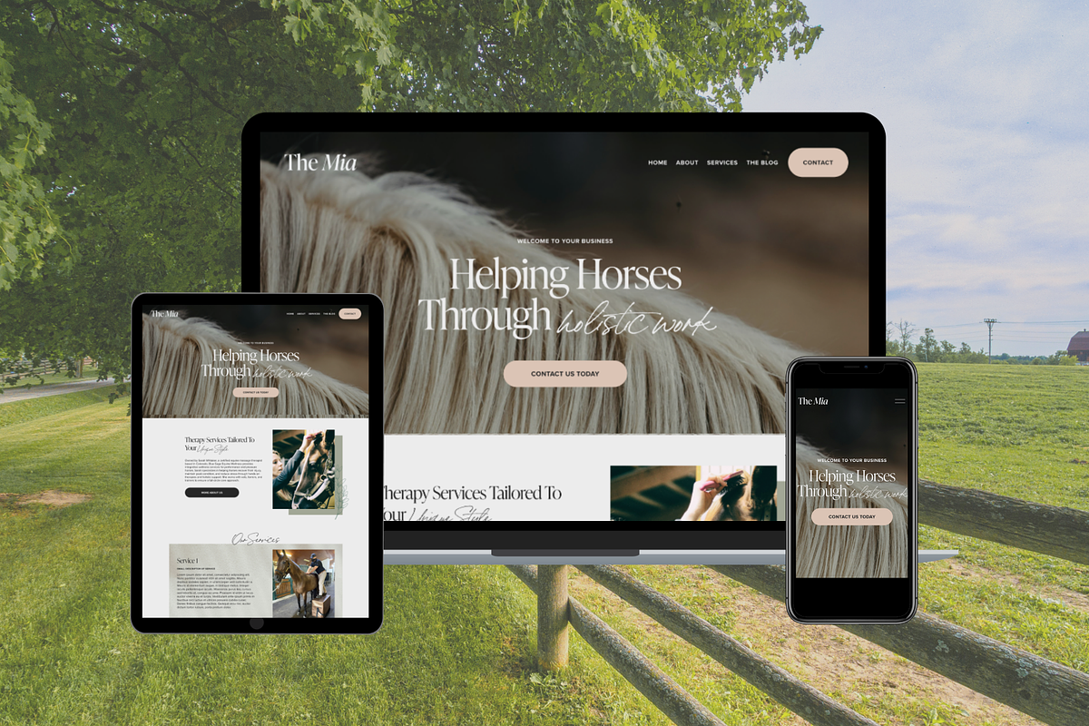 Squarespace 7.1 Template | The Mia preview 4