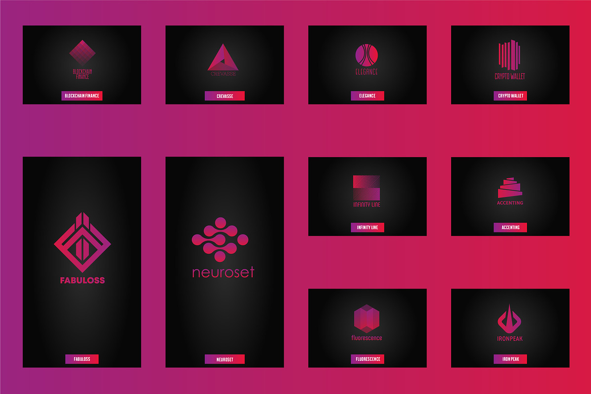 100 abstract logo, a Branding & Logo Template by airunreal (Photo 12 of 13)