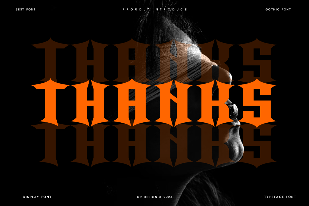 Moxaw - Gothic Font, a Blackletter Font by QR Design Studio (Photo 6 of 6)