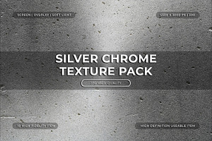 Silver Chrome Texture, a Texture Graphic by Pitchlook.Studio