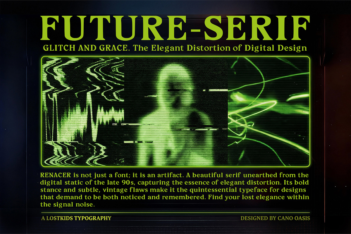 RENACER | Future serif Font, a Slab Serif Font by Lostkids (Photo 3 of 6)