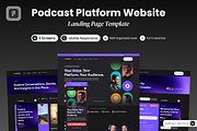 Connecta - Podcast Platform Website, a Landing Page Template by SLAB! Design (Thumbnail 1 of 5)