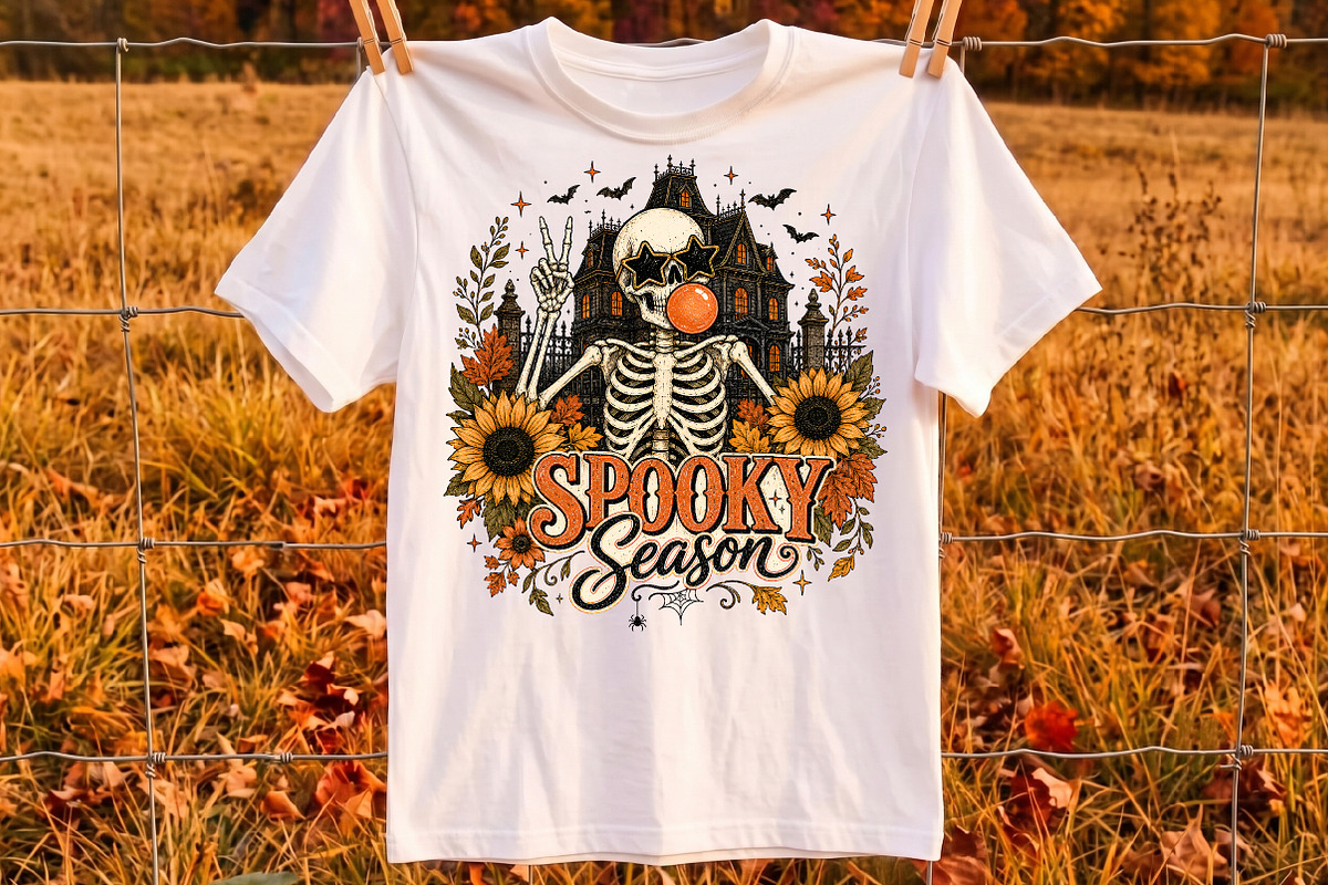 Spooky Season Halloween PNG,Retro, a Person Illustration by Libby Wishes (Photo 2 of 3)