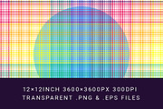 10 Rainbow Plaid Pattern Papers, a Pattern Graphic by Anne Elster Design (Thumbnail 2 of 4)