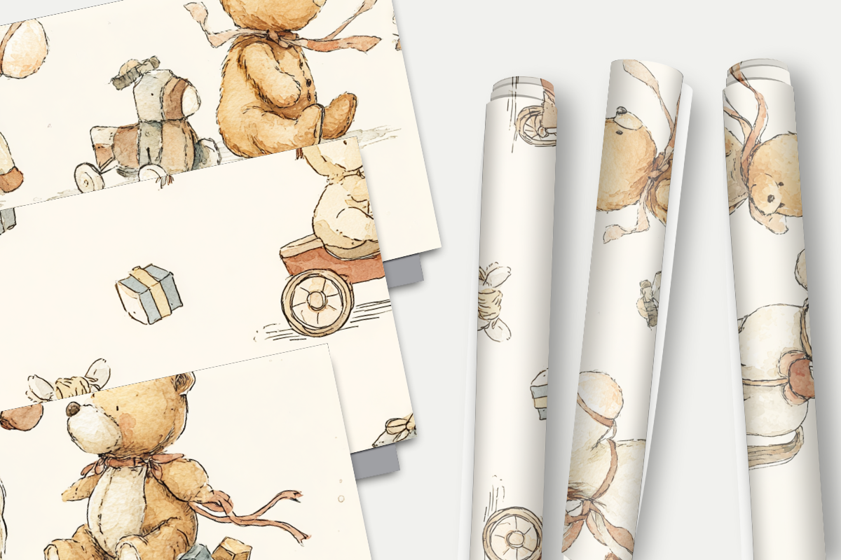 Cute neutral Nursery Bear Pattern, a Pattern Graphic by Sian Elizabeth Designs (Photo 2 of 7)