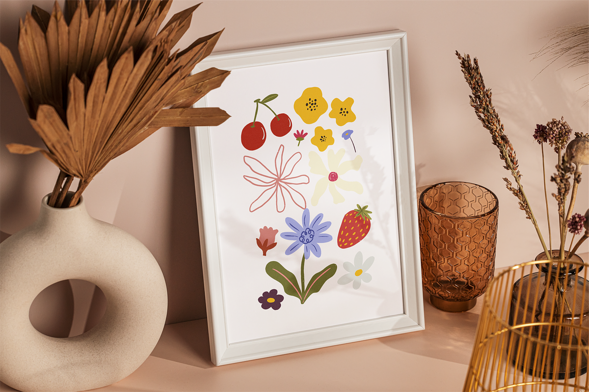 Bloom Abstract Flower & Fruits, an Object Illustration by HunEyy (Photo 5 of 6)