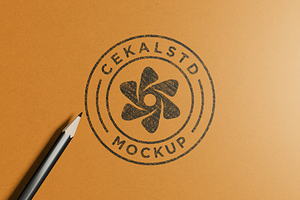 Paper Logo Mockup