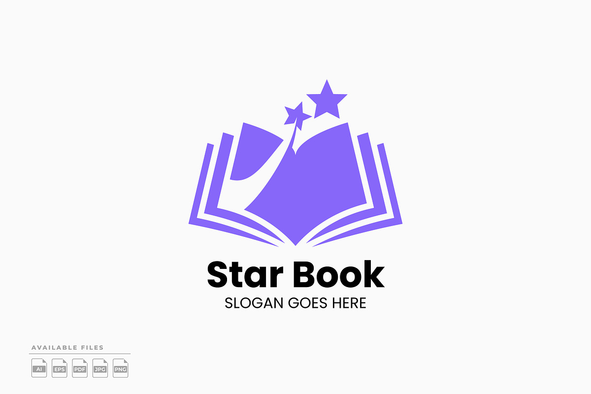 Star Book Logo, a Branding & Logo Template by Zeer Graphic