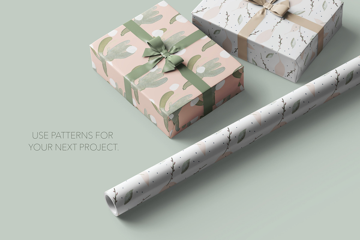 Modern Floral Watercolor Collection, a Pattern Graphic by The Collective Studio (Photo 2 of 8)