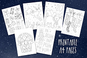 Advent Calendar Colouring Pages, an Illustration by Doodle Dibs (Thumbnail 3 of 3)