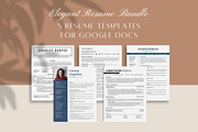 Resume Template Bundle Google Docs, a Resume Template by bonadigitals (Thumbnail 2 of 14)