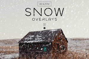 50 Realistic Snow Overlays