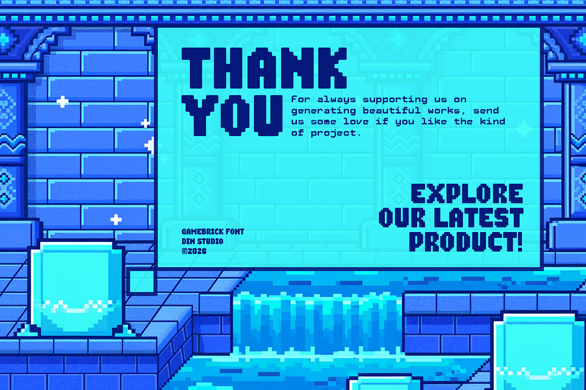 Gamebrick, a Symbol Font by din-studio.com (Photo 11 of 11)