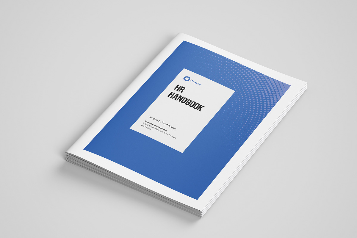 HR / Employee Handbook, a Brochure Template by azadcsstune (Photo 2 of 11)