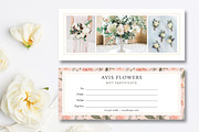 Florist Gift Card Template, a Card Template by Marham Labeling Co (Thumbnail 1 of 3)