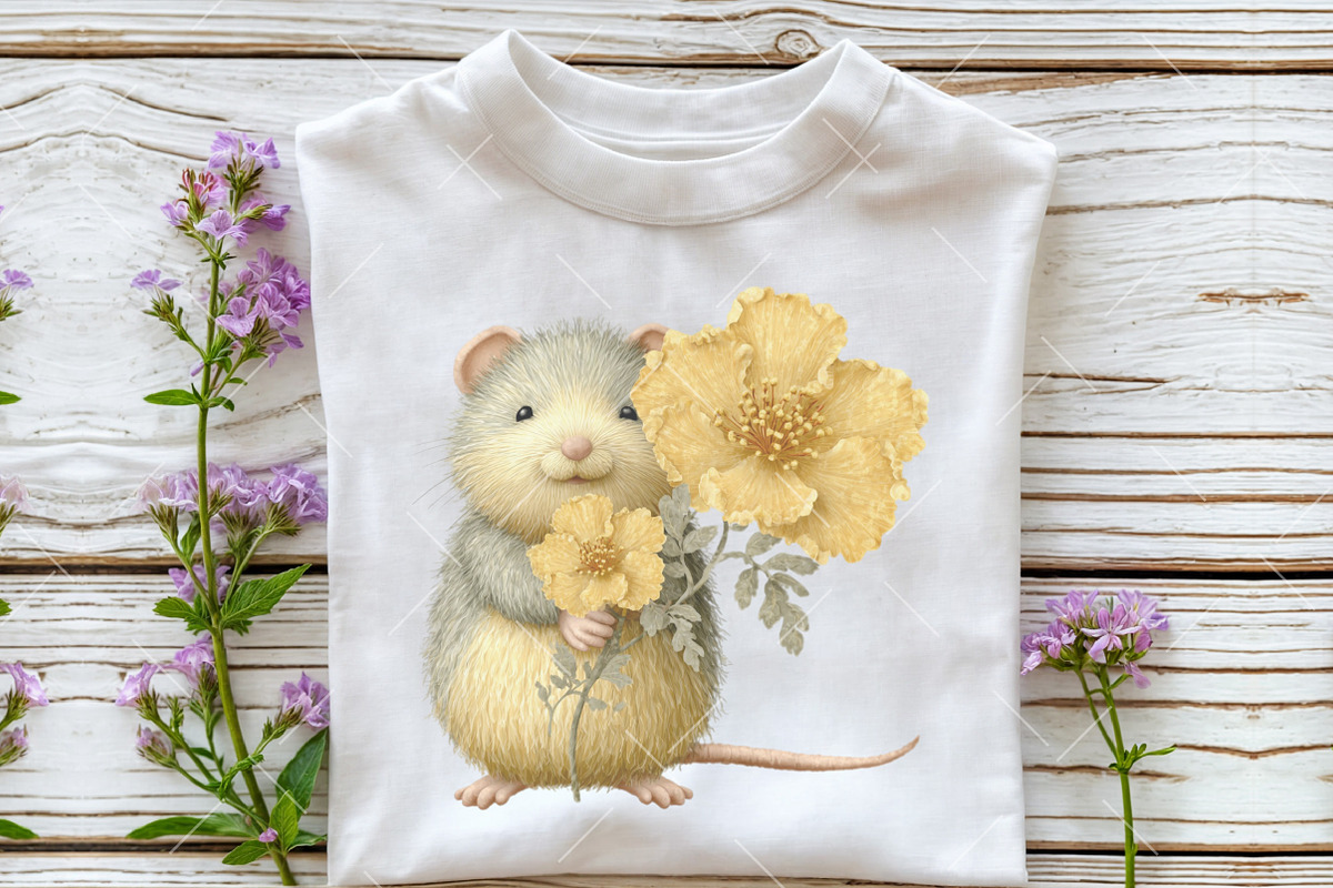 Whimsical Yellow Spring Clipart, an Illustration by OK Design (Photo 5 of 6)