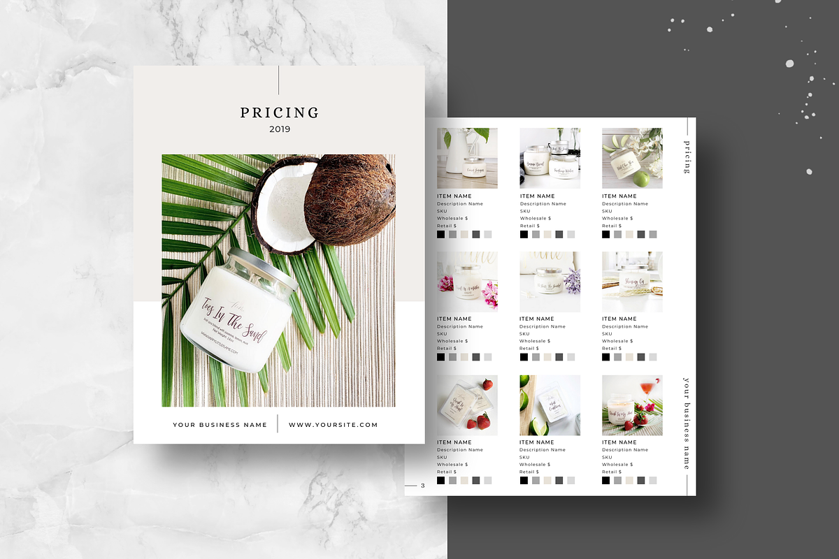Line Sheet Template - CANVA/InDesign, a Presentation Template by Just ...