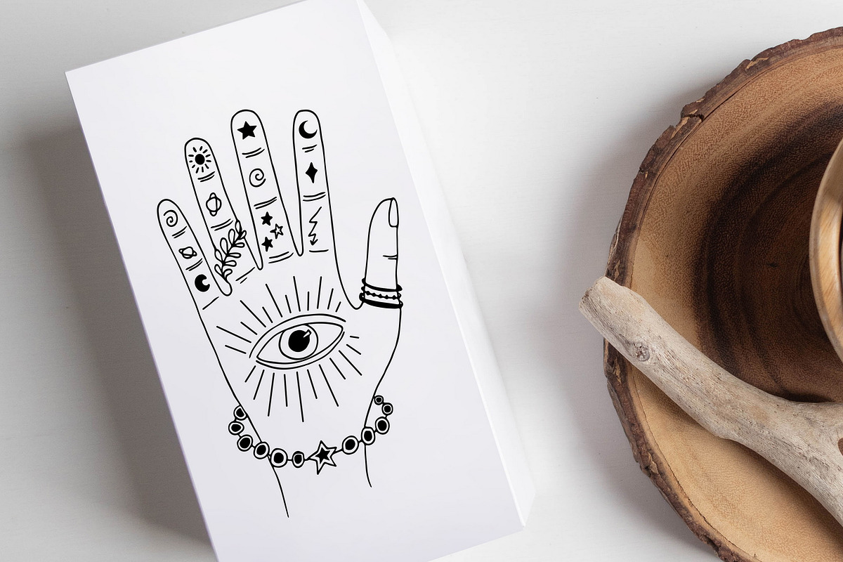 Black & White Modern Witch Clipart, an Object Graphic by ArtIrisArt (Photo 7 of 9)
