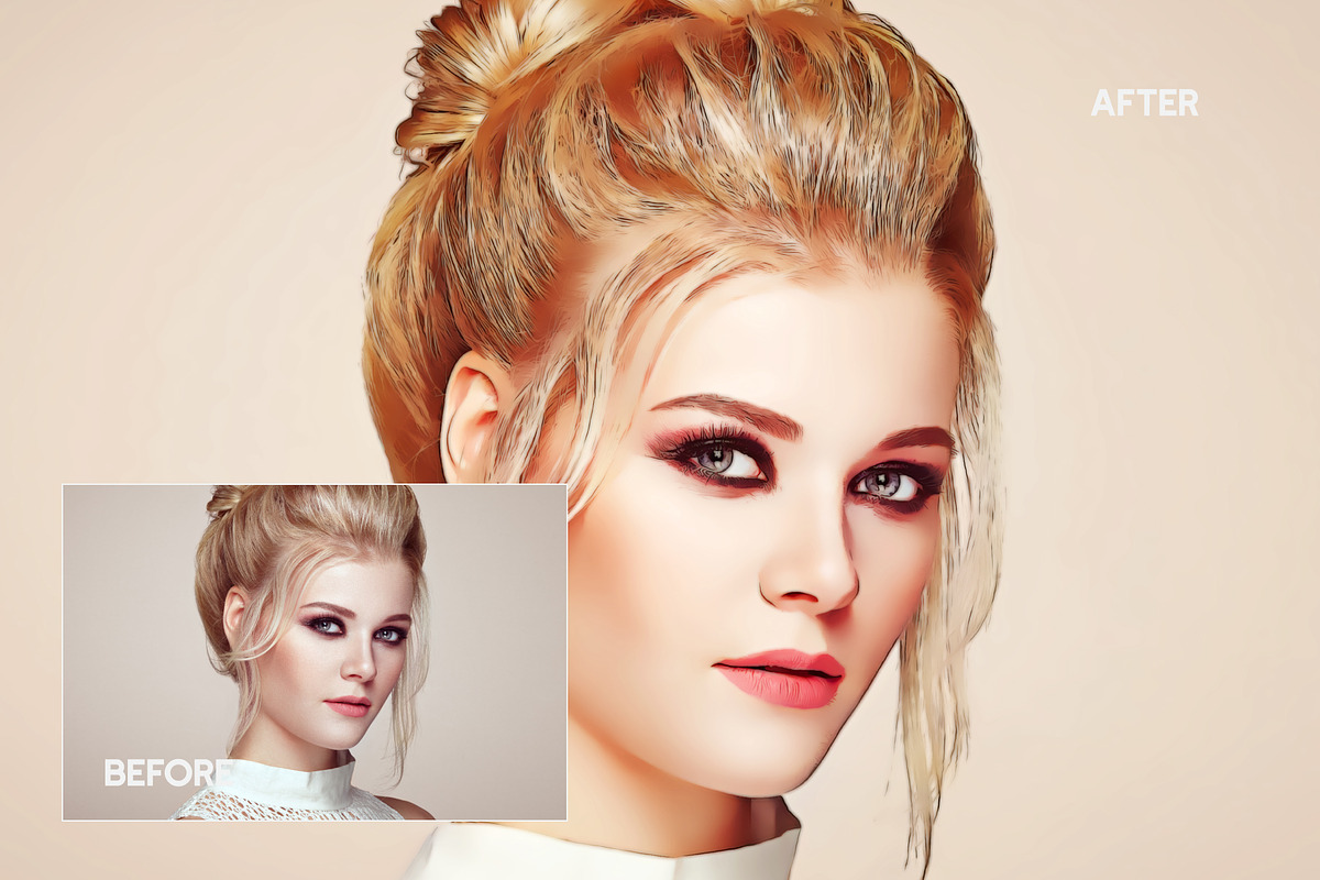 Beauty Paint Photoshop Action, an Action Add-On by Effect-Hub (Photo 3 of 7)