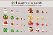 Set of Christmas Icons, an Icon by Voysla's Shop (Thumbnail 2 of 4)