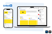 Linkedin Branding Kit | PSD | Figma, a Social Media Template by Vitor Heinzen (Thumbnail 2 of 7)