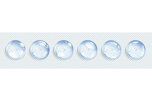 Hyaluronic acid bubbles, an Illustration by Things for designers
