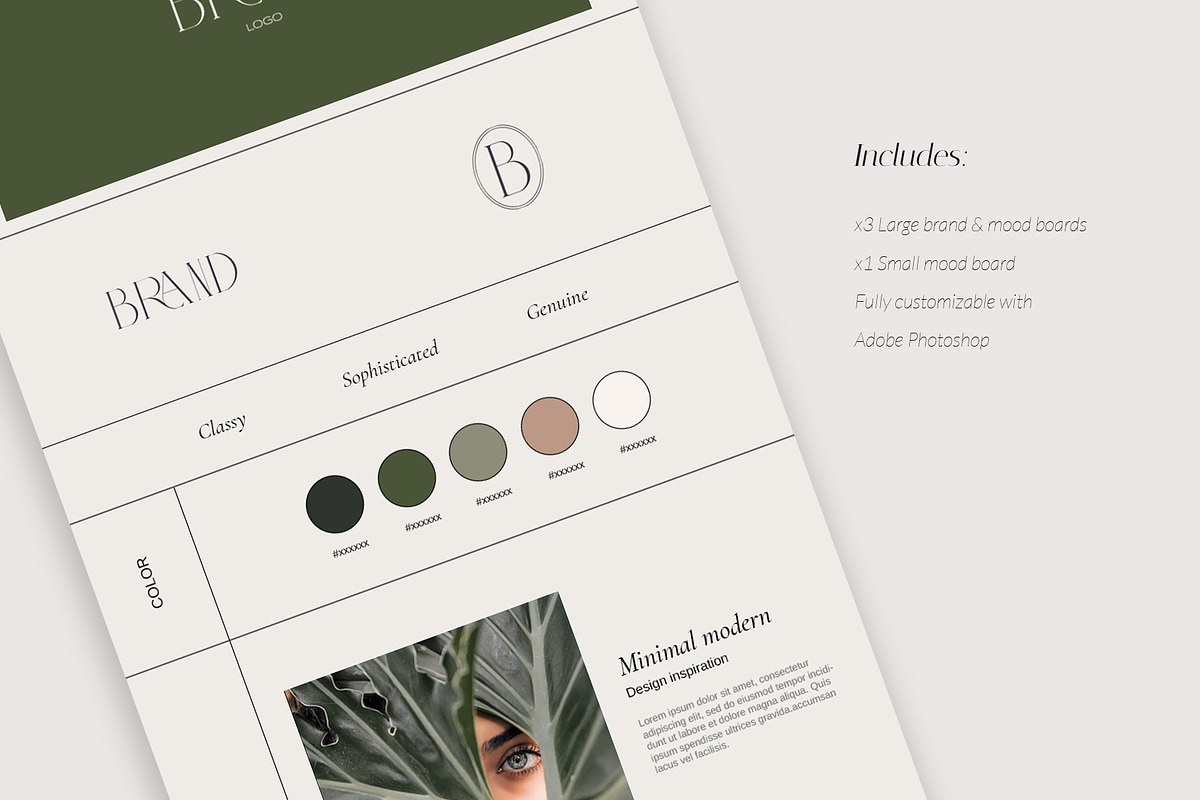 Brand & Mood Board Templates Set, a Presentation Template by Yuli Studio (Photo 7 of 8)