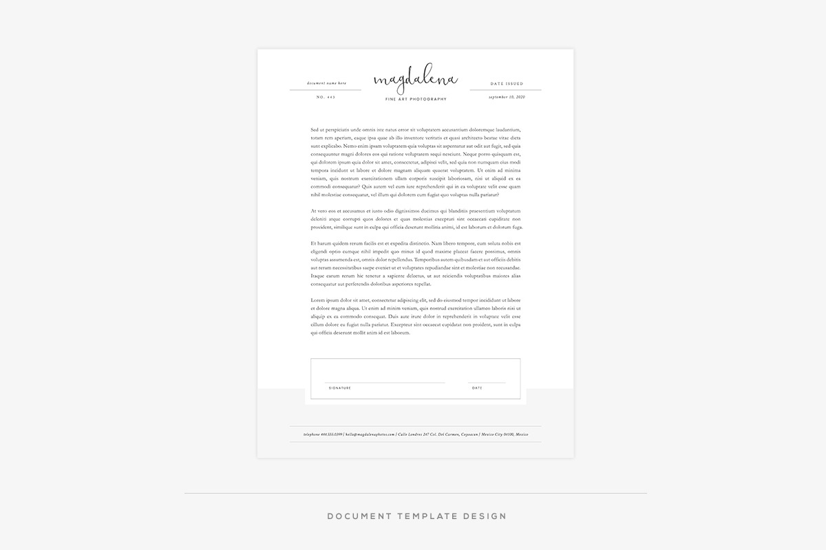 Magdalena Welcome Packet, a Stationery Template by Red Met Yellow Creative (Photo 4 of 11)