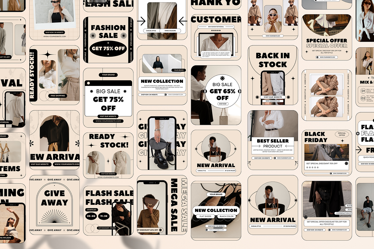 120 Fashion Instagram Template, a Social Media Template by Branding Victory STD (Photo 4 of 10)