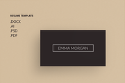 Pack Resume and Card Template / M, a Resume Template by Showy68 Template (Thumbnail 6 of 8)