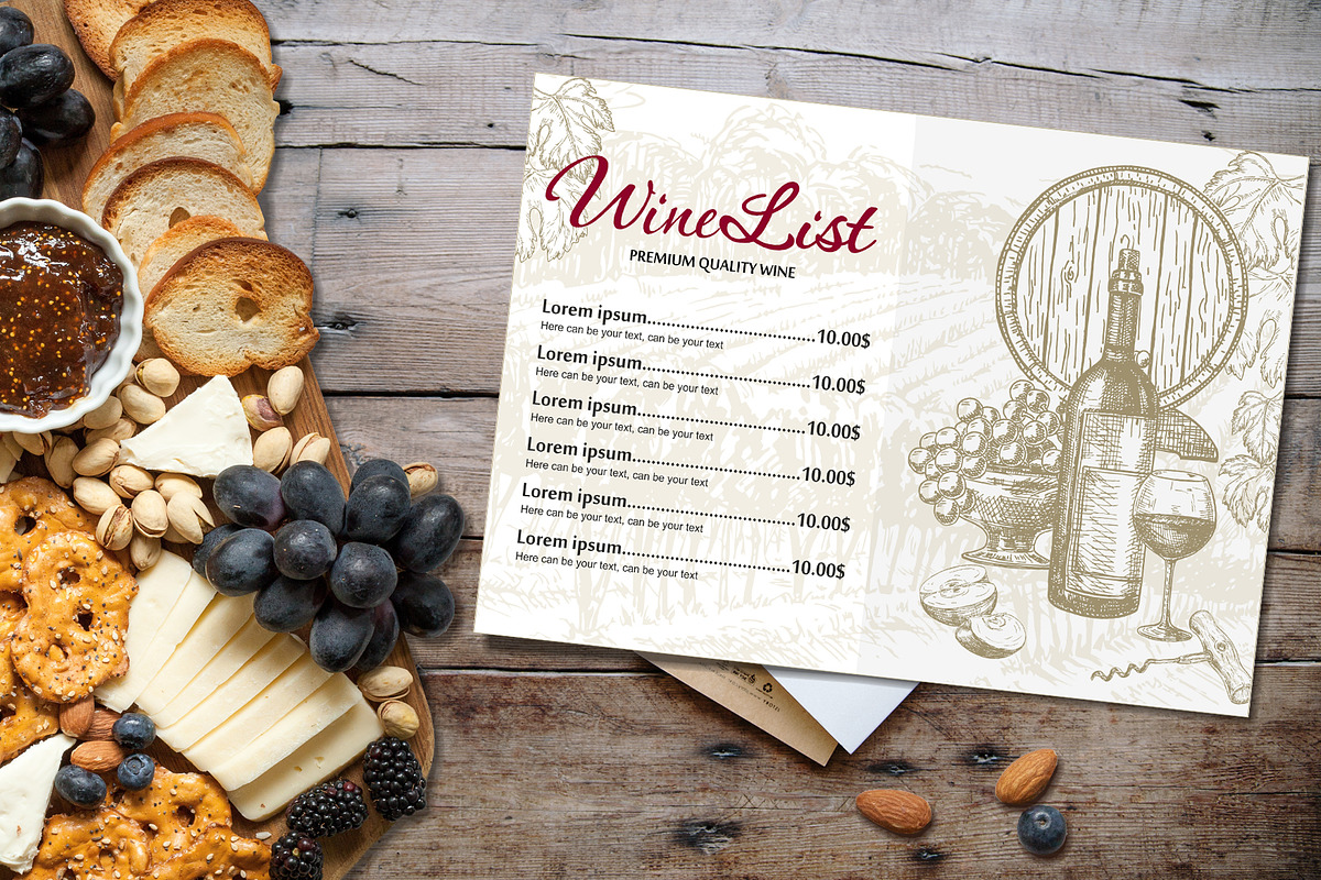 Wine & Grapes Illustations Set, a Food Illustration by Live line (Photo 6 of 9)