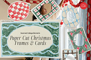 Paper Cut Christmas Frames & Cards, an Object Graphic by divanovskaya_nv (Thumbnail 1 of 18)