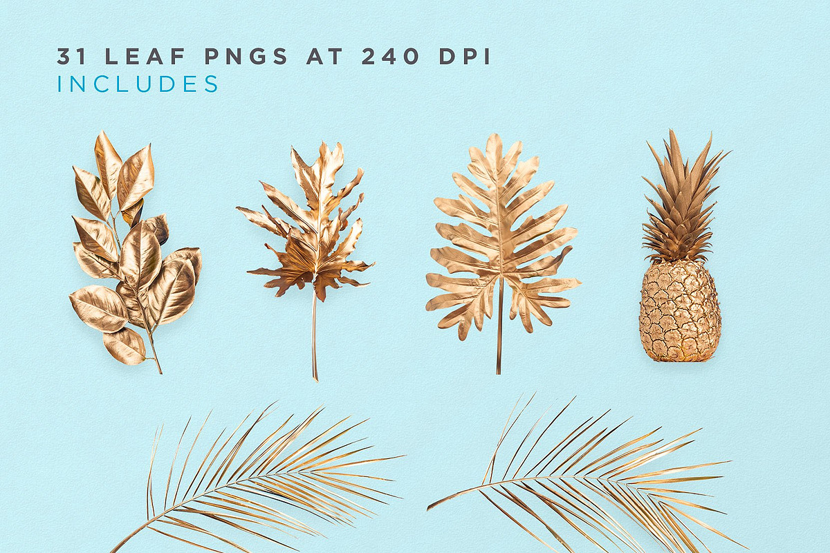 Gold Leaves, an Object Graphic by Fox & Bear (Photo 3 of 5)