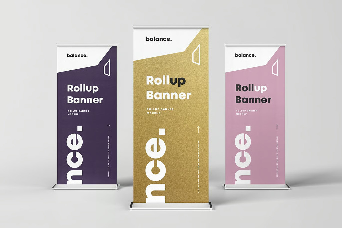 Roll Up Banner Mock-up, an Advertising Mockup by zippypixelstudio (Photo 5 of 9)