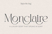 Monclaire, a Font by Prestige Artsy Studio (Thumbnail 1 of 10)