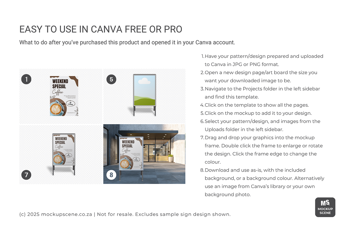 Sandwich Board Canva Smart Mockup, an Advertising Mockup by Mockup Scene (Photo 4 of 11)