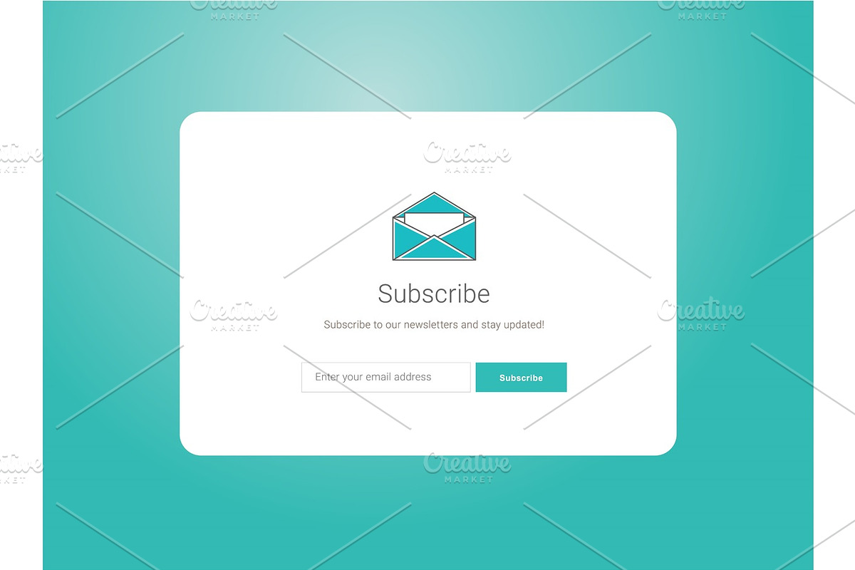 web subscribe ui interface design, a Work Illustration by vectorprro