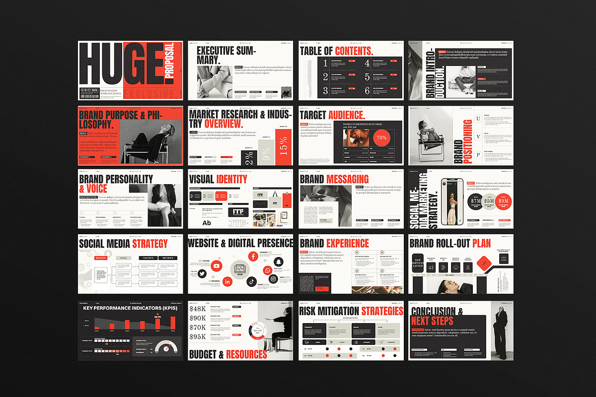HUGE | Brand Proposal Template, a Presentation Template by ArtisanaAura (Photo 11 of 11)
