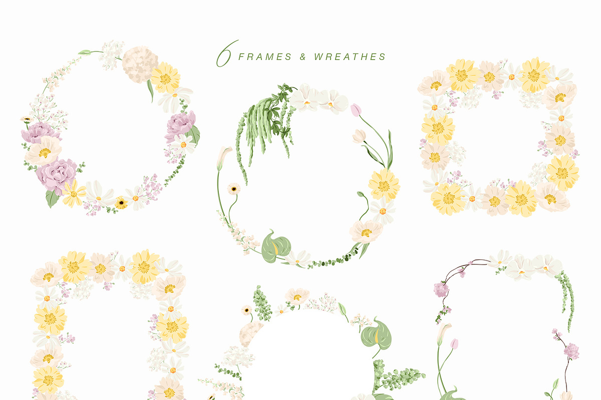 Floral Vector Illustration & Pattern, a Decorative Illustration by Inna Moreva (Photo 7 of 11)