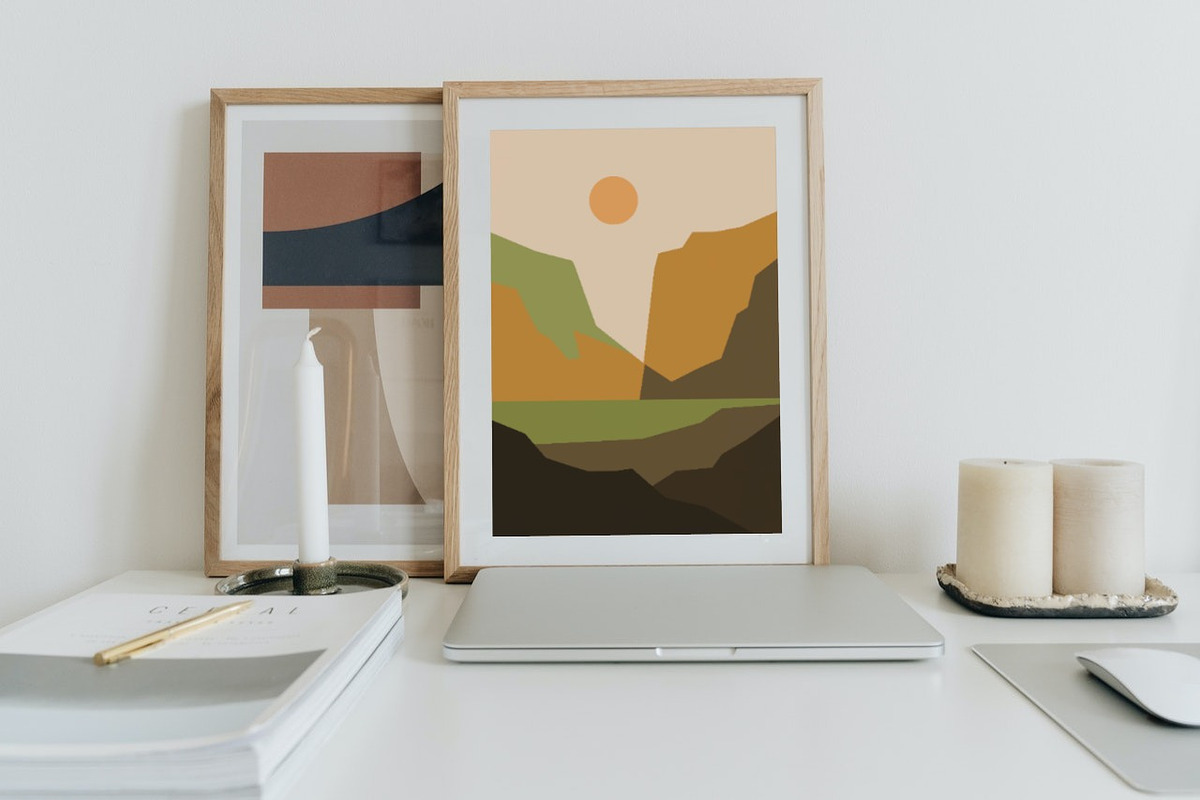 Minimalist Abstract Landscape, an Illustration by Zakazis (Photo 2 of 7)