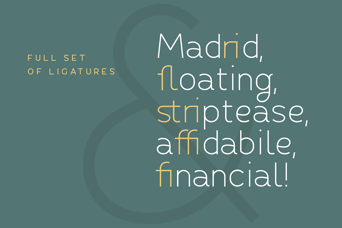 Fibon Sans Font Family preview 5