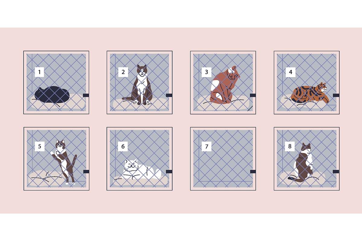 Volunteers & pets at animal shelter, an Animal Illustration by Good Studio (Photo 5 of 10)