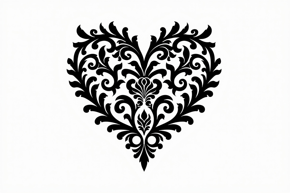 Romantic Lace Heart Clipart, an Illustration by Artivon (Photo 13 of 21)