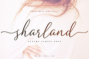 Sharland Luxury Script Font, a Script Font by Heinzel Std (Thumbnail 1 of 16)