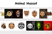 Animal mascot set bundle, an Animal Illustration by foxndeer (Thumbnail 1 of 4)