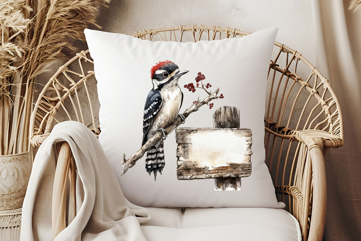Downy Woodpecker Clipart, an Illustration by Pixels.Craft (Photo 5 of 7)