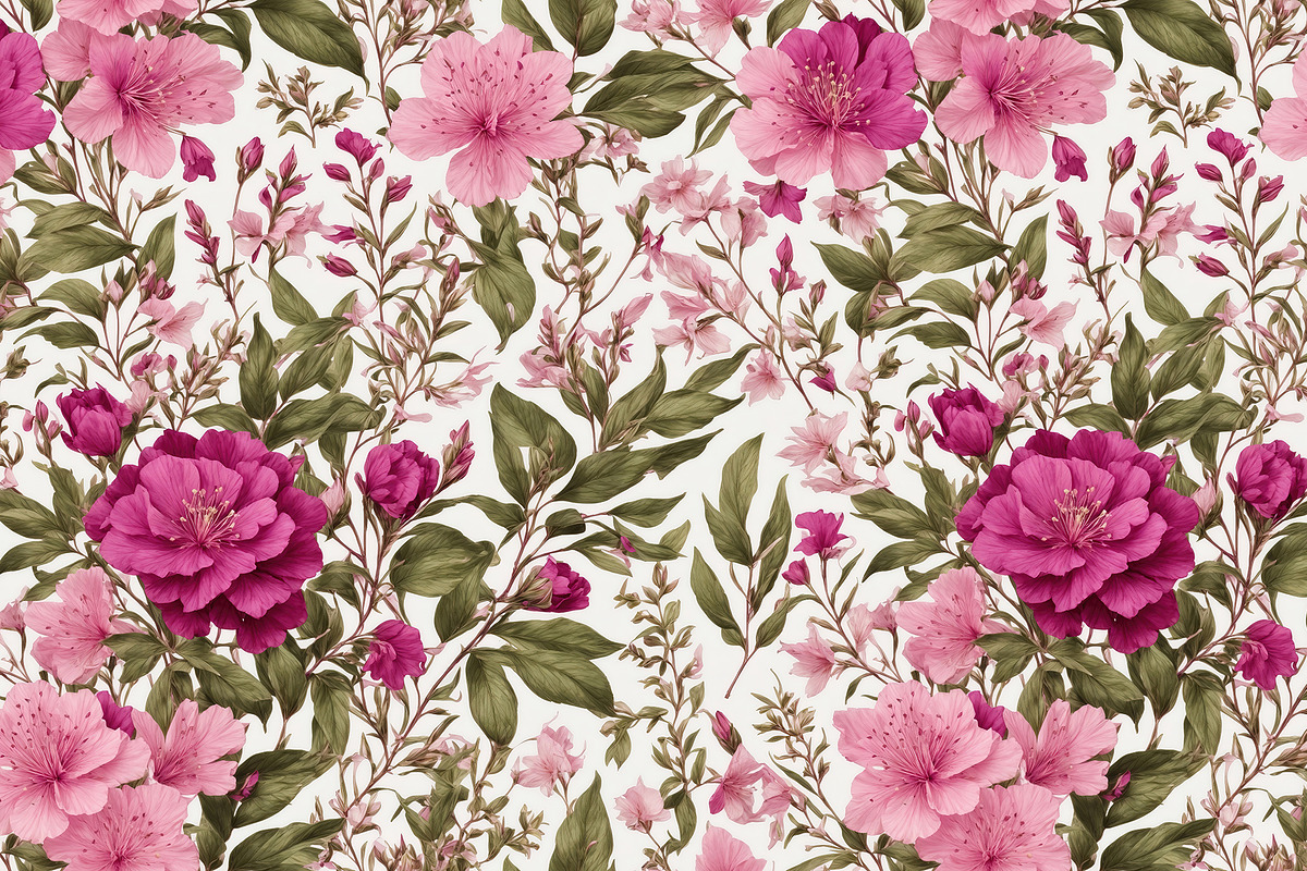 Pink Willowherb Seamless Pattern, a Pattern Graphic by Pattern Design MT (Photo 2 of 3)
