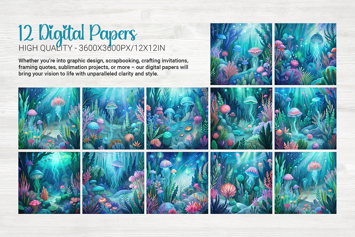 Underwater Garden, a Background Graphic by Curve Design (Photo 5 of 7)